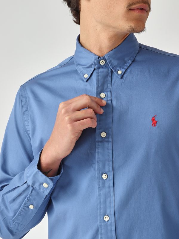 5. Herrenhemd Custom Fit aus Baumwolle Avio Polo Ralph Lauren 710b20512