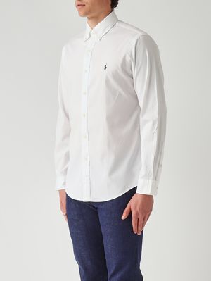 2. Herrenhemd Custom Fit aus Baumwolle Weiß