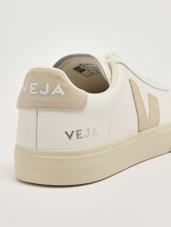 5. Damen-Sneaker Campo aus ChromeFree-Leder Weiß-Mandel Veja cp0502920