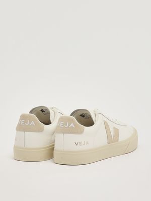 3. Damen-Sneaker Campo aus ChromeFree-Leder Weiß-Mandel