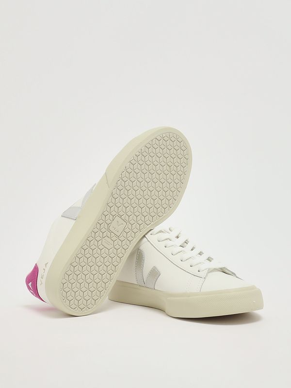 4. Sneakers donna Campo in pelle Bianco-Argento Veja cp0520788