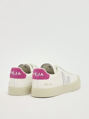 3. Sneakers donna Campo in pelle Bianco-Argento