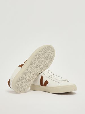 4. Sneakers donna Campo in pelle White-Cognac