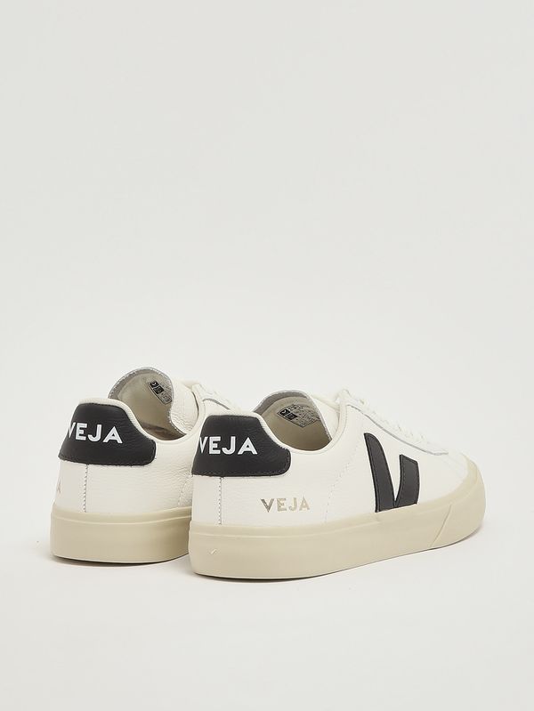 3. Damen-Sneaker Campo aus Leder Schwarz-Weiß Veja cp0501537