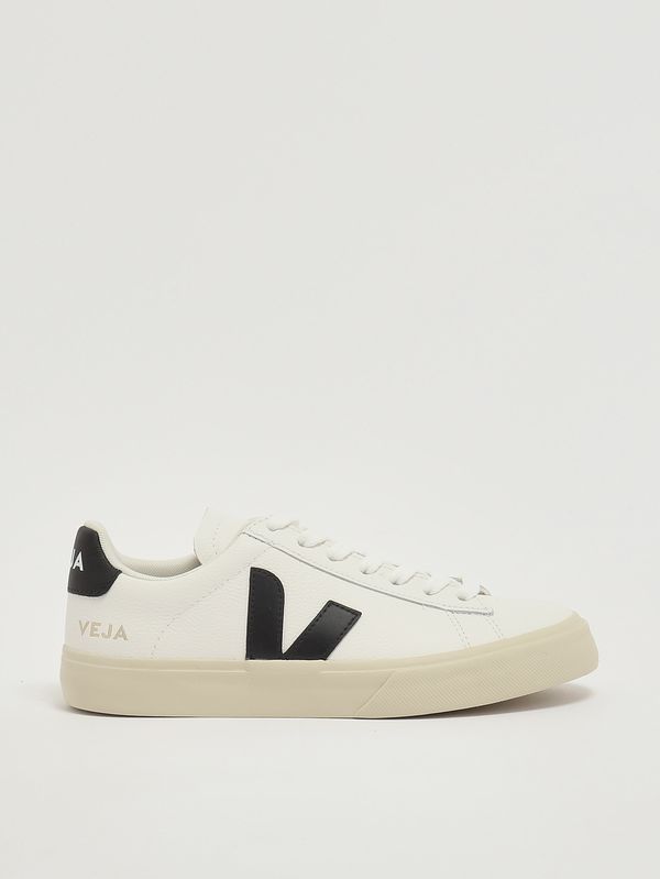 1. Damen-Sneaker Campo aus Leder Schwarz-Weiß Veja cp0501537