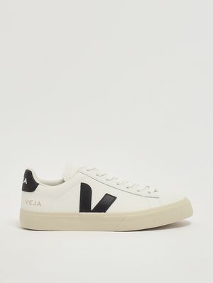 1. Damen-Sneaker Campo aus Leder Schwarz-Weiß