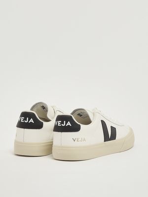 3. Damen-Sneaker Campo aus Leder Schwarz-Weiß