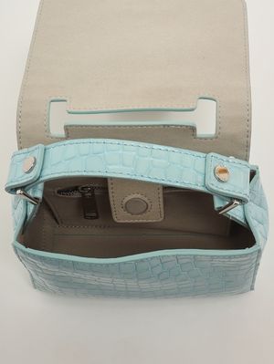 5. Damentasche Sveva XS Cocco Glow aus Leder Wasser