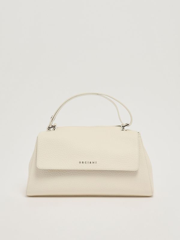 1. Borsa donna Sveva Longuette Soft in pelle martellata Bianco Orciani b02159sof