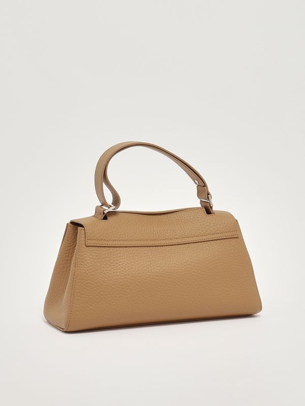 3. Borsa donna Sveva Longuette Soft in pelle martellata Biscotto Orciani b02159sof