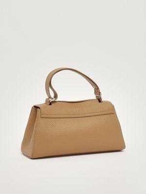 3. Borsa donna Sveva Longuette Soft in pelle martellata Biscotto