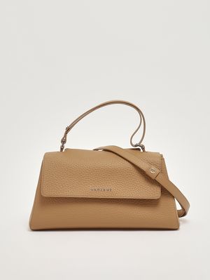 4. Borsa donna Sveva Longuette Soft in pelle martellata Biscotto
