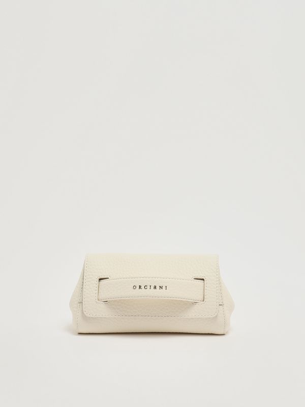 1. Bolso de mujer Gossip Soft de piel martillada Blanco Orciani b02169sof