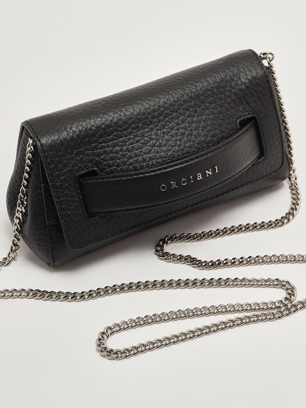 6. Bolso de mujer Gossip Soft de piel martillada Negro Orciani b02169sof