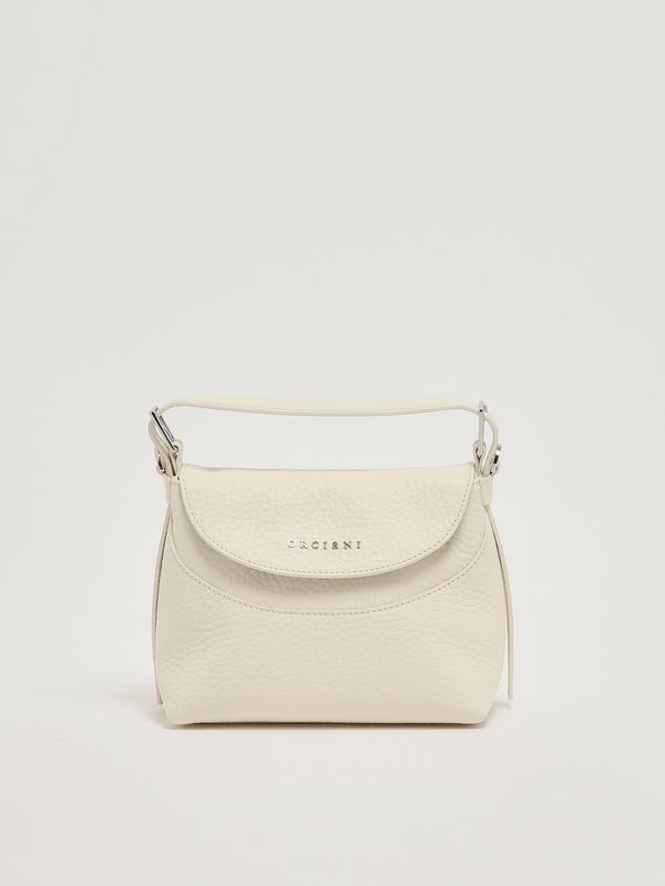 1. Bolso de mujer Nana Small Soft de piel granulada Blanco Orciani b02175sof