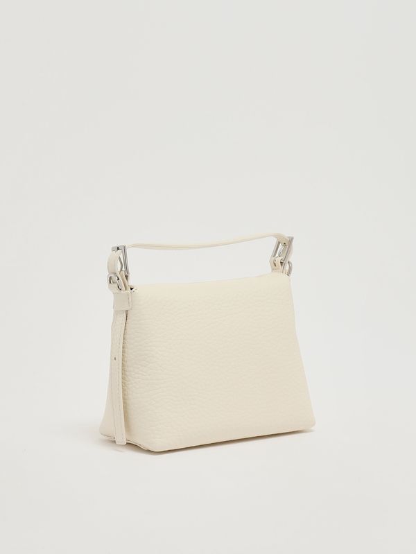 3. Bolso de mujer Nana Small Soft de piel granulada Blanco Orciani b02175sof