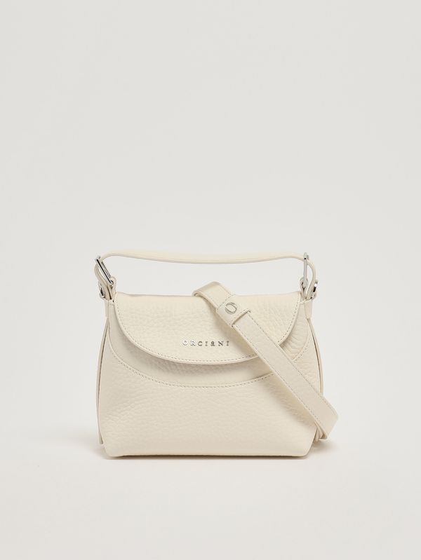 4. Bolso de mujer Nana Small Soft de piel granulada Blanco Orciani b02175sof
