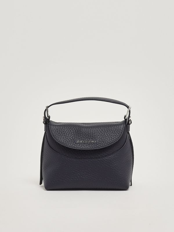 1. Bolso de mujer Nana Small Soft de piel granulada Azul marino Orciani b02175sof