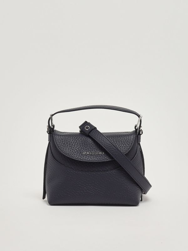 4. Bolso de mujer Nana Small Soft de piel granulada Azul marino Orciani b02175sof
