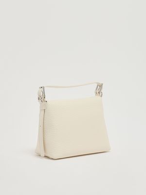 3. Bolso de mujer Nana Small Soft de piel granulada Blanco