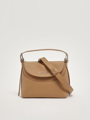 4. Bolso de mujer Nana Small Soft de piel granulada Galleta