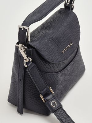 6. Bolso de mujer Nana Small Soft de piel granulada Azul marino