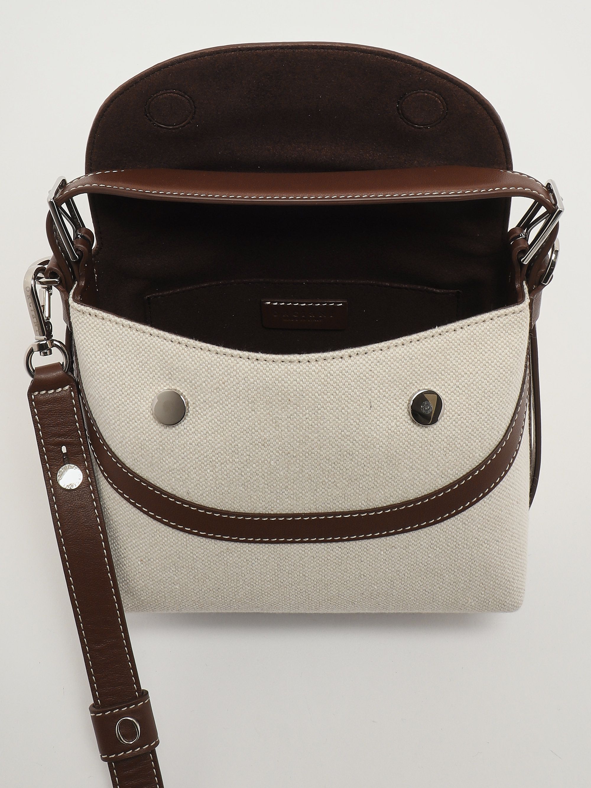 Borsa donna Nana Soft Small Savana in canvas e pelle b02175svn