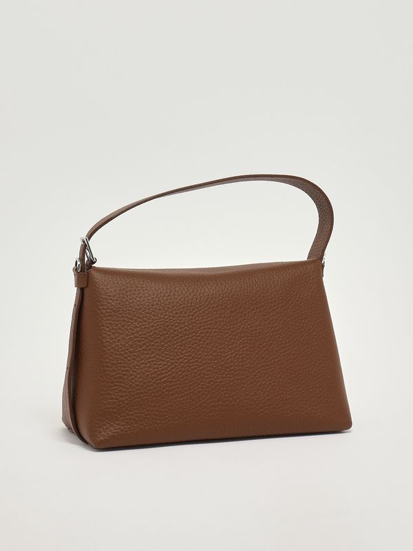 3. Sac femme Nana Soft Midi en cuir grainé Cacao Orciani b02176sof