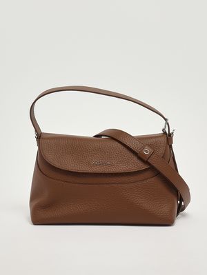 4. Sac femme Nana Soft Midi en cuir grainé Cacao