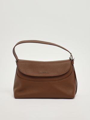 1. Sac femme Nana Soft Midi en cuir grainé Cacao