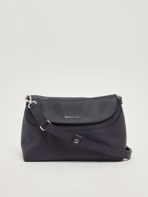 4. Damentasche Nana Soft Midi aus genarbtem Leder Marineblau