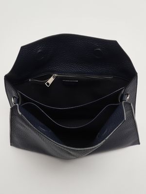 5. Women's Trinity Midi Soft leather bag Navy
