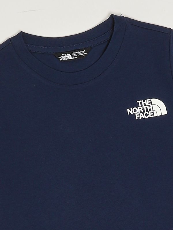3. T-shirt enfant en coton mélangé Bleu The North Face nf0a87t4