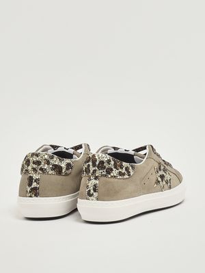 3. Baskets en cuir pour fille Taupe