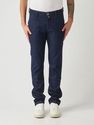 1. Herren-Jeans Bobby R1 Slim Fit aus Stretch-Baumwolle 9 oz Dunkelblau
