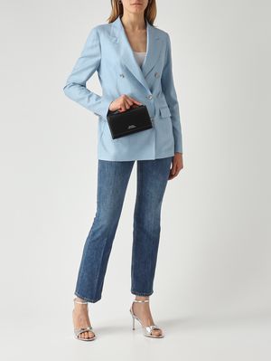 2. Damenblazer Paris aus Schurwolle, Seide und Leinen Heller Denim