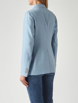 4. Damenblazer Paris aus Schurwolle, Seide und Leinen Heller Denim