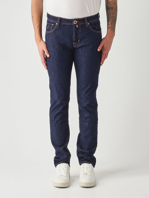 1. Jean Nick R2 en coton extensible 8 OZ pour homme Denim foncé Jacob Cohen jumqe006034s3735r2