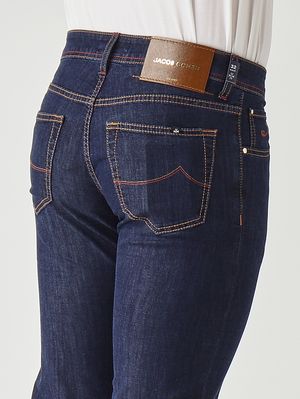 5. Jean Nick R2 en coton extensible 8 OZ pour homme Denim foncé
