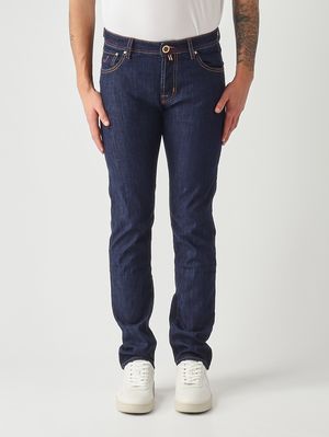 1. Jean Nick R2 en coton extensible 8 OZ pour homme Denim foncé