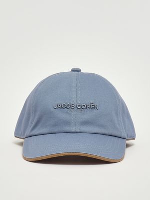 1. Casquette homme en gabardine de coton Denim clair