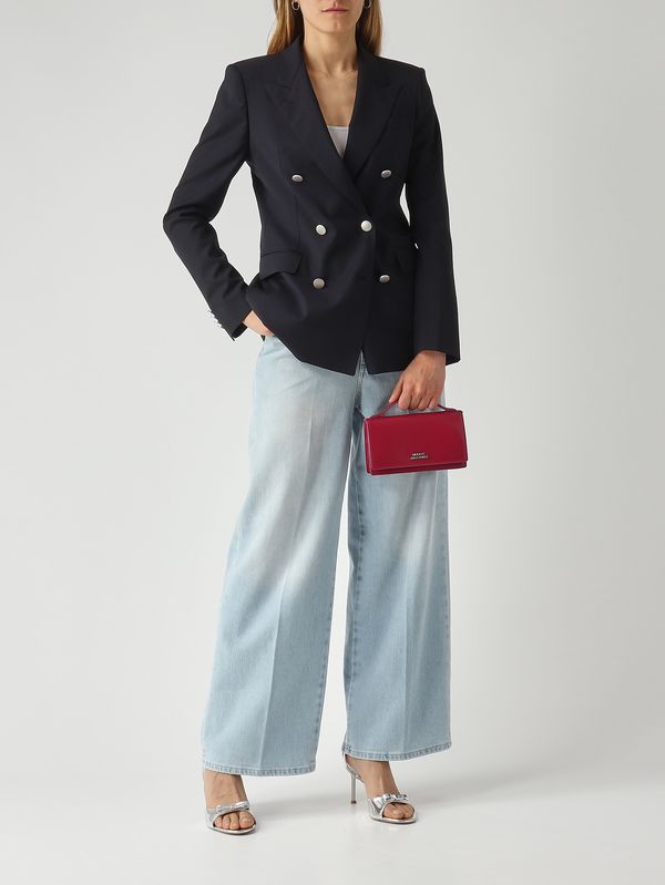2. Blazer de mujer París en lana virgen elástica Azul Noche Tagliatore jparigi10b060070