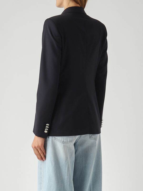 4. Blazer de mujer París en lana virgen elástica Azul Noche Tagliatore jparigi10b060070