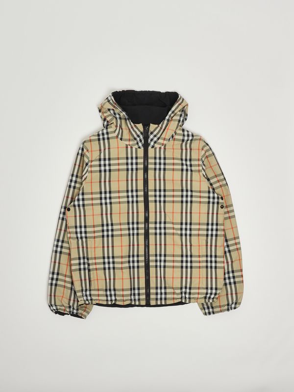 1. Blouson garçon Reece en nylon Carreaux Beige Burberry 8117262