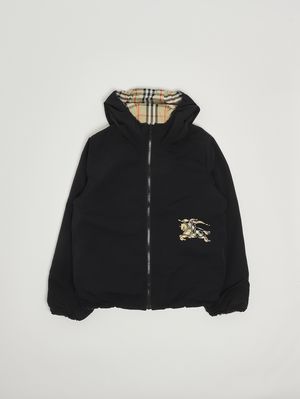 2. Blouson garçon Reece en nylon Carreaux Beige