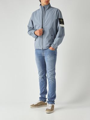 2. Giacca uomo Light Soft Shell in tessuto tecnico a 3 strati Avio Chiaro