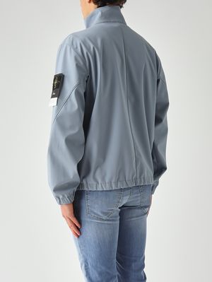 4. Giacca uomo Light Soft Shell in tessuto tecnico a 3 strati Avio Chiaro