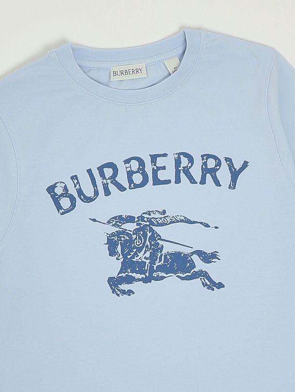 3. Boys' Cedar T-shirt in stretch cotton Sky blue Burberry 8117302