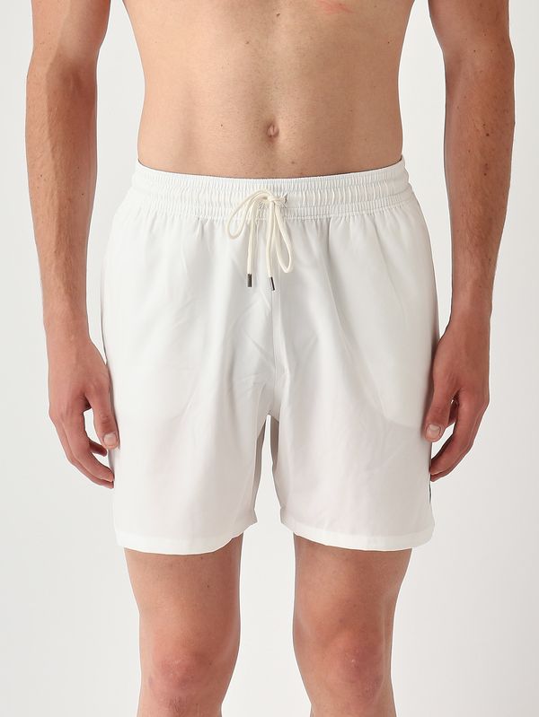 Herren-Badehose Traveler (14,5 cm) aus technischem Stretch-Gewebe Weiß Polo Ralph Lauren