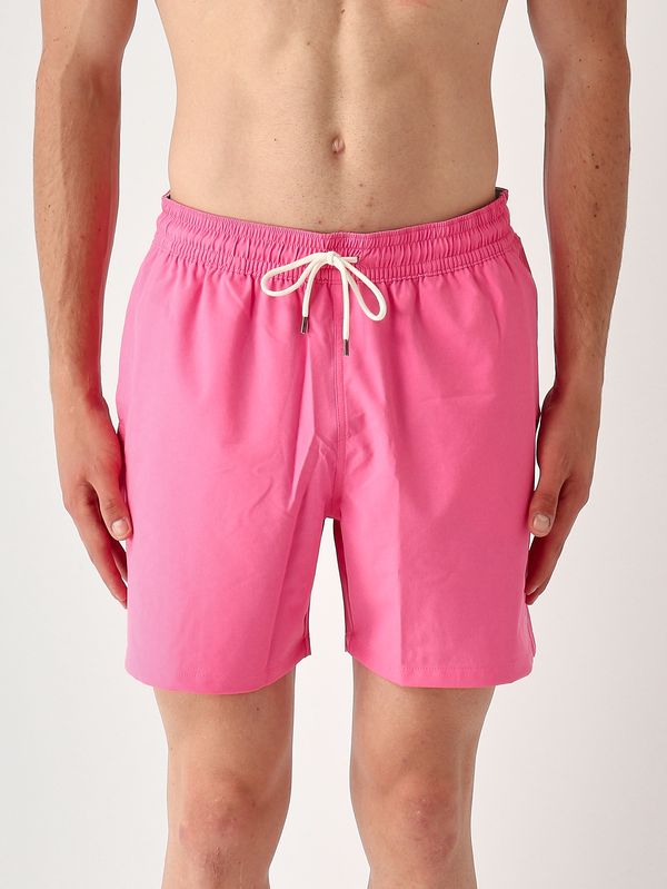 Herren-Badehose Traveler (14,5 cm) aus technischem Stretch-Gewebe Rosa Bubble Polo Ralph Lauren